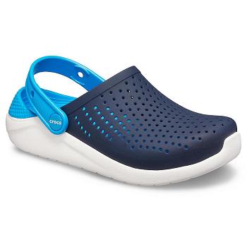 Crocs LiteRide Clog Tmavomodre - Detske Dreváky